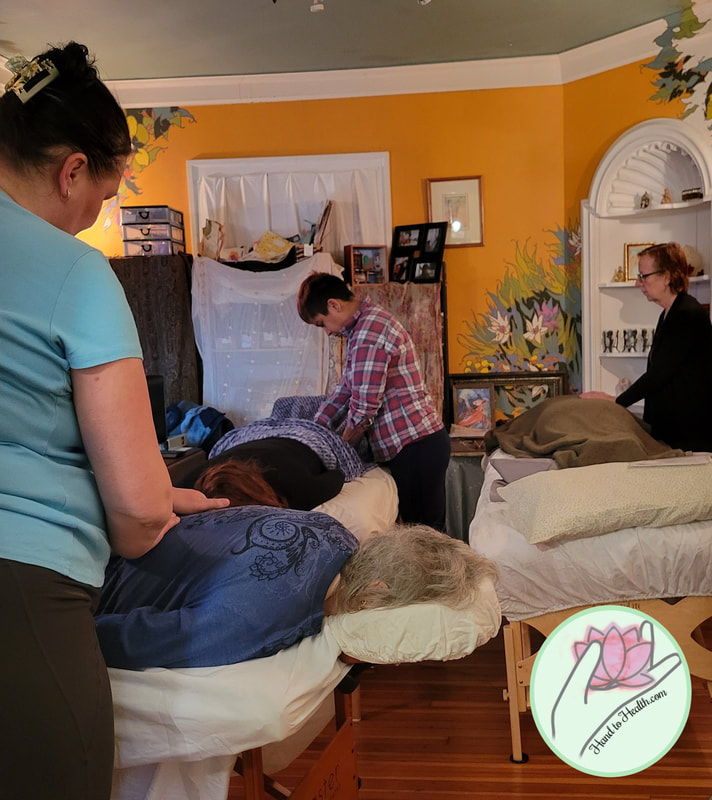 Sharing Reiki in Classes with Teresa Graham at Hand to Health