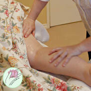Massage for the muscles of the leg
